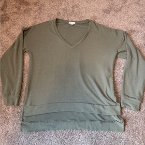 Beyond Yoga Sage Green Knit Top